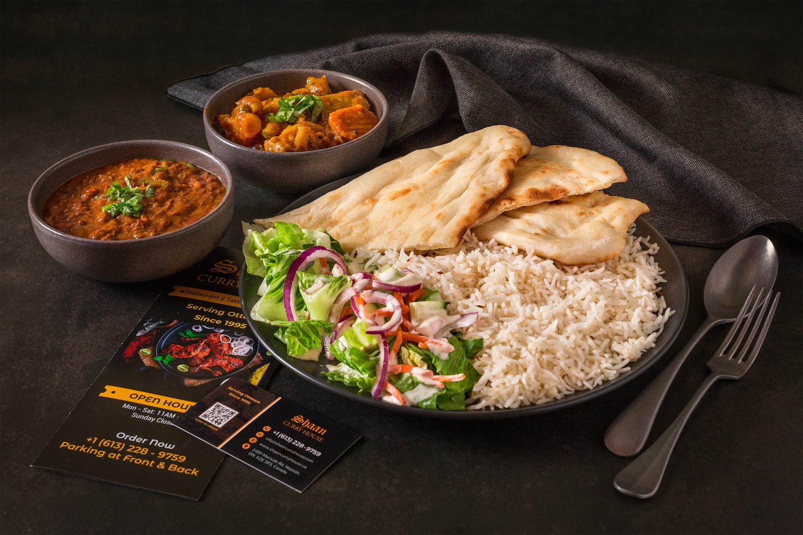 Authentic Indian feast at Shaan Curry House